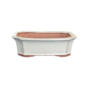 Northcote Pottery 20 x 14 x 7cm Rectangle Yama Bonsai Pot - White