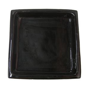 Northcote Pottery Black Square Primo Saucer - 250mm