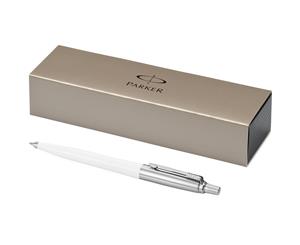 Parker Jotter Ballpoint Pen (White/Silver) - PF527