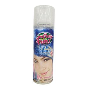 Party Fun Coloured Hairspray 125ml Glitter Silver Styling Temporary Colour Spray