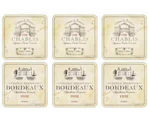 Pimpernel Vin De France Coasters Set of 6