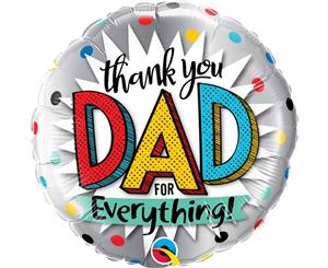 Qualatex Thank You Dad For Everything 18In Foil Balloon (Multicoloured) - SG14366