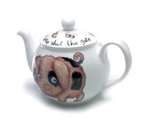 Roy Kirkham Bone China 6 Cup Teapot Pig Design