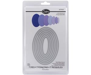 Sizzix Framelits Dies 7/Pkg-Ovals