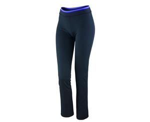 Spiro Womens/Ladies Fitness Trousers/Bottoms (Black / Lavender) - RW4777