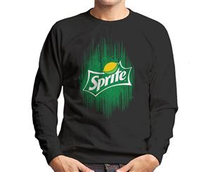 Sprite Green Back Lemon Logo Men's Sweatshirt - Black