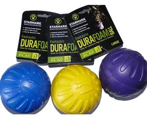 Starmark Fantastic Durable Durafoam Soft Ball in Two Sizes [Size Large]