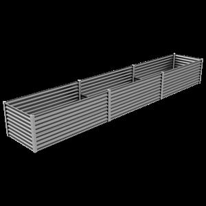 The Organic Garden Co 6.0 x 1.0 x 0.73m Raised Garden Bed - Zincalume