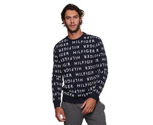 Tommy Hilfiger Men's Modern Essentials Sweat Crew Lounge Wear - Deep Blue