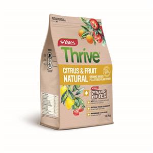 Yates Thrive 1.5kg Natural Citrus and Fruit Organic Based Pelletised Plant Food