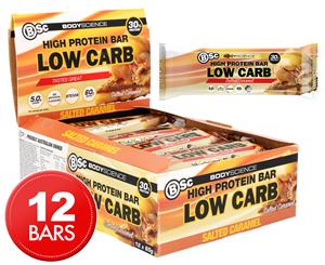 12 x BSc High Protein Low Carb Bar Salted Caramel 60g