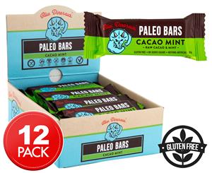 12 x Blue Dinosaur Paleo Bars Cacao Mint 45g