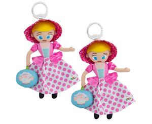 2x Lamaze 29cm Toy Story Clip & Go Baby/Infant Activity Toy w/Squeaker Bo Peep