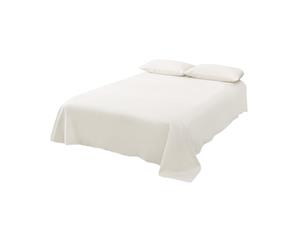 4 Piece Bed Sheet SetFlatFittedPillowcases CREAM