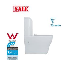 665x360x840mm Tornado Silent High End Back To Wall Ceramic Toilet Suite Watermark&WELS