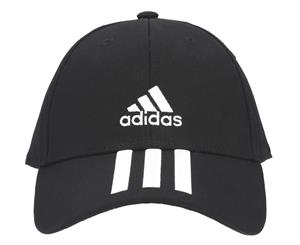 Adidas 3-Stripes Twill Baseball Cap - Black/White