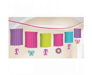 Amscan Sweet 1St Birthday Girl Lantern Garland (Purple/Pink/Green/Blue) - SG7789