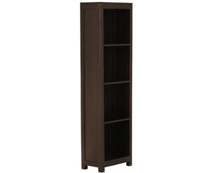 Amsterdam Slim Timber Bookcase Shelf in Chocolate