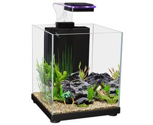 Aqua One Betta Sanctuary Glass Aquarium 10L 22.4W X 22.4D X 26.3cm H Black