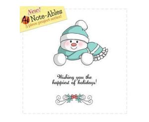 Art Impressions Note-Ables Cling Rubber Stamp Snowman