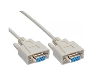 Astrotek 3m Serial RS232 Null Modem Cable - DB9 Female to Female 7C 30AWG-Cu Molded Type Wired crossover for data transfer between 2 DTE devices