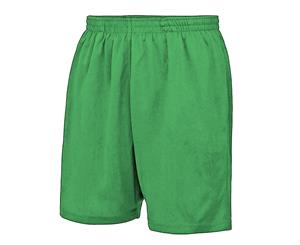 Awdis Just Cool Childrens/Kids Sport Shorts (Electric Green) - PC2633