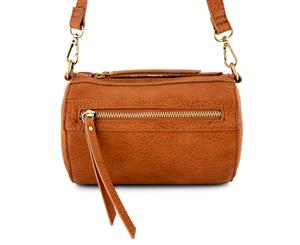 Barneys New York Mini Round Duffle Bag - Camel