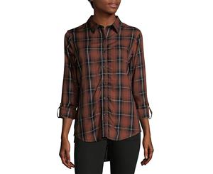 Beach Lunch Lounge High-Low Button-Down Shirt