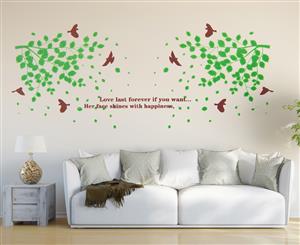 Birds & Leaves Wall Decal