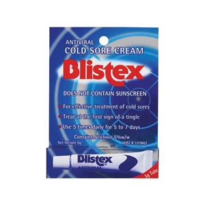 Blistex Lip Antiviral Cold Sore Cream 5g