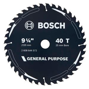 Bosch 235mm 40T TCT Circular Saw Blade for Wood Cutting - GENERAL PURPOSE