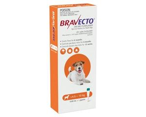 Bravecto Spot On Small Dog Orange 4.5 - 10kg 1 Pack