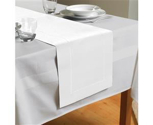 Country Club Table Runner White