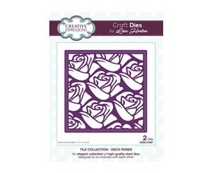 Creative Expressions - Tile Die Collection - Deco Roses