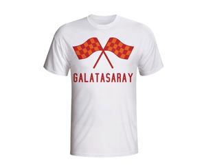 Galatasaray Waving Flags T-shirt (white)