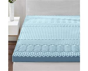 Giselle Bedding DOUBLE COOL GEL Memory Foam Mattress Topper BAMBOO 8CM 7-Zone D