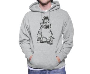 Grimmy Monk Men's Hooded Sweatshirt - Heather Grey