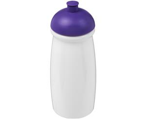 H2o Pulse 600Ml Dome Lid Sport Bottle (White/Purple) - PF2859