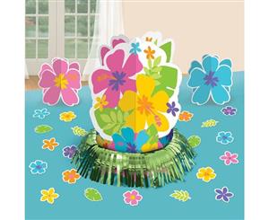 Hawaiian Luau Hibiscus Flowers Table Decorating Kit