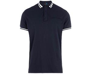 J.Lindeberg M Bruce Reg Cotton Poly Polo - JL Navy/White - Mens