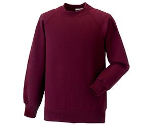 Jerzees Schoolgear Childrens Raglan Sleeve Sweatshirt (Burgundy) - BC587