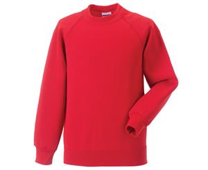 Jerzees Schoolgear Childrens Raglan Sleeve Sweatshirt (Pack Of 2) (Bright Red) - BC4372