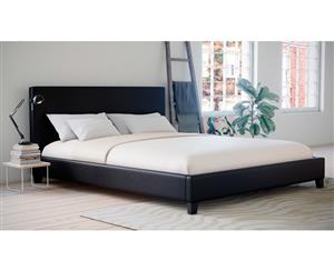 King Size PU Leather Bed Frame (Arthur Collection Black)