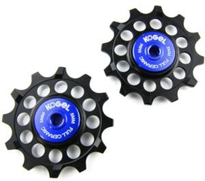 Kogel 12TNW 12-Tooth Narrow/Wide Full Ceramic Road Pulley Set (Shimano) Black