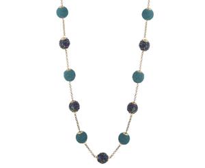 Lovisa Antique Gold Wrap Bead Station Necklace