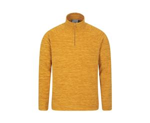 Mountain Warehouse Mens Micro Fleece Top Lightweight Sweater Jumper Pullover - Yellow