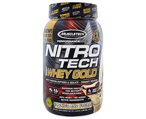 Muscletech Nitro Tech 100% Whey Gold Cookies & Cream 1.13kg