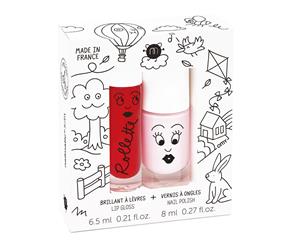 Nailmatic  Kids Lip Gloss & Nail Polish Gift Pack (2pcs) - Kids Cottage