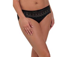 Naomi and Nicole Edgies Black Lace Hipster A163