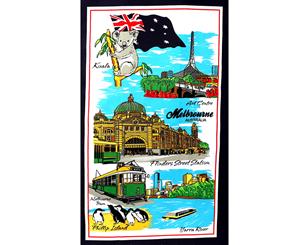 New Cotton Australia Kitchen Tea Towels Linen Teatowels Dish Cloth Souvenir Gift - Melbourne B